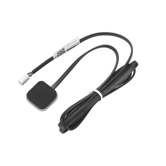 Nyomógomb zöld LED-del