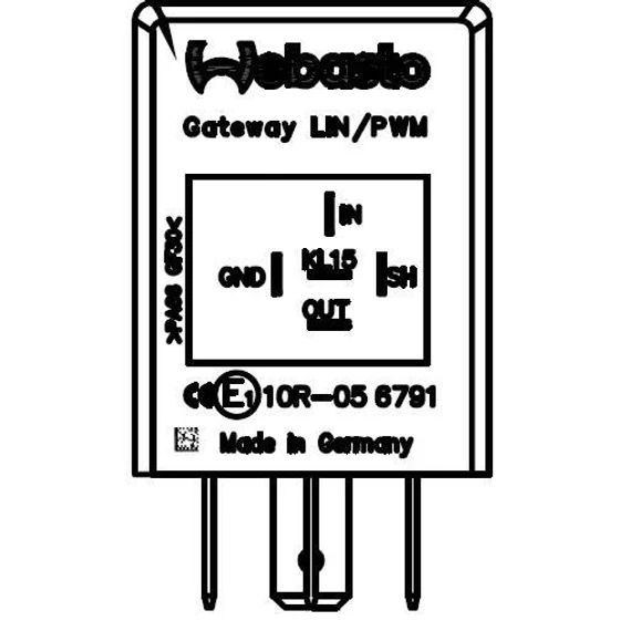 Gateway Lin PWM relé 100pct DC 4,8V HSA